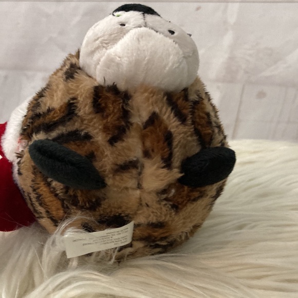 Pet Factory Holiday Squeaky Leopard Dog Toy Ball - Picture 5 of 8
